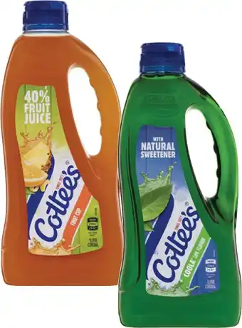 Coles Cottee's Cordial 1 Litre offer