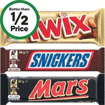 Woolworths Mars Medium Bars 44-50g offer