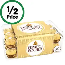 Woolworths Ferrero Rocher 375g Pk 30 offer