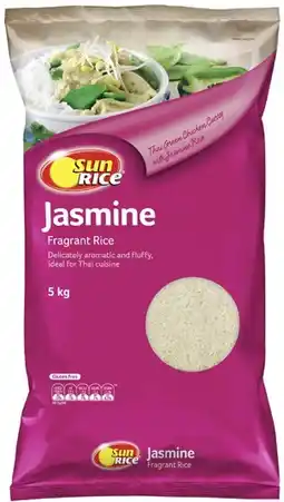 Coles Sunrice Jasmine Rice 5kg offer