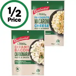 Woolworths Continental Pasta & Sauce Side Dish 85-105g offer