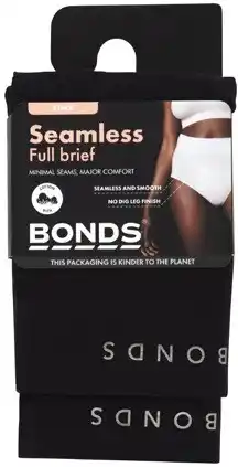 Coles Bonds Women's Seamless Full Brief 2 Pack offer