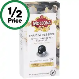 Woolworths Moccona Barista Reserve Capsules Pk 10 offer