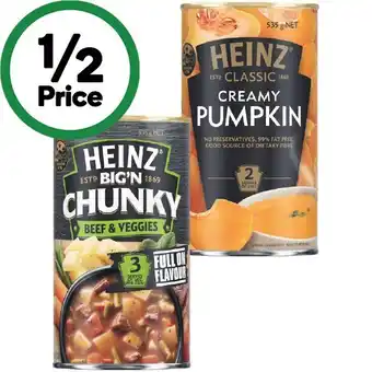 Woolworths Heinz Classic or Chunky Soup 520-535g offer