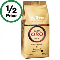 Woolworths Lavazza Oro Coffee Beans 500g offer