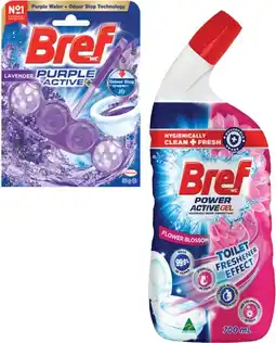 Coles Bref Liquid 600mL-700mL or In The Bowl Toilet Cleaner 42g-50g offer