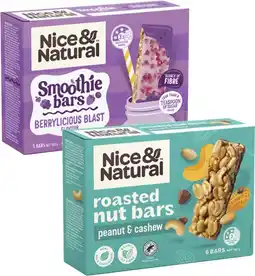 Coles Nice & Natural Nut or Smoothie Bars 100g-192g offer