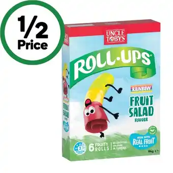 Woolworths Uncle Tobys Roll-Ups 94g Pk 6 offer