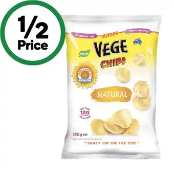 Woolworths Vege Chips Traditional or Vege Rice Crackers 75-100g – From the Health Food Aisle offer