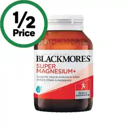 Woolworths Blackmores Super Magnesium+ Tablets Pk 100 offer