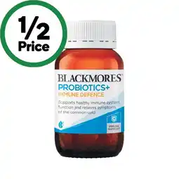 Woolworths Blackmores Probiotics+ Immune Defence Capsules Pk 30 offer