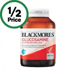 Woolworths Blackmores Glucosamine Sulfate 1500 One-A-Day Tablets Pk 90 offer