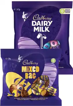 Coles Cadbury Egg Bag 230g-243g offer