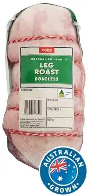 Coles Coles Australian Lamb Boneless Leg Roast offer