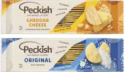 Coles Peckish White Rice Crackers 90g offer