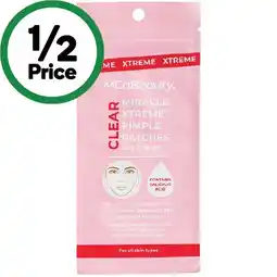 Woolworths MCoBeauty Miracle Xtreme Pimple Patches Pk 36 offer