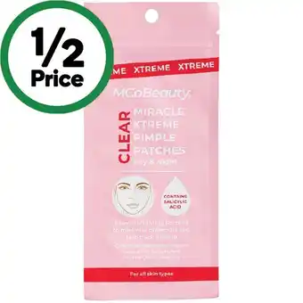 Woolworths MCoBeauty Miracle Xtreme Pimple Patches Pk 36 offer