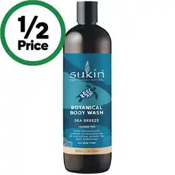 Woolworths Sukin Body Wash 500ml offer