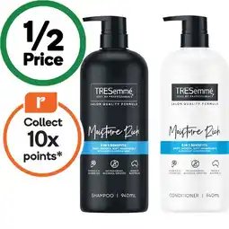 Woolworths TRESemme Shampoo or Conditioner 940ml offer