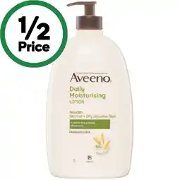 Woolworths Aveeno Daily Moisturising Body Lotion 1 Litre offer