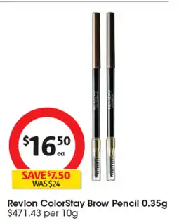 Coles Revlon ColorStay Brow Pencil offer