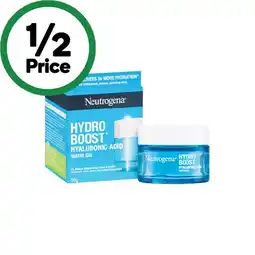 Woolworths Neutrogena Hydro Boost Hyaluronic Acid Water Gel Face Moisturiser 50g offer