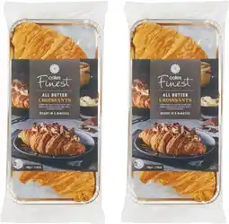 Coles Coles Finest All Butter Croissants 2 Pack 180g offer