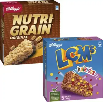 Coles Kellogg's LCMs or Nutri Grain Bars 5 Pack 100g-110g offer