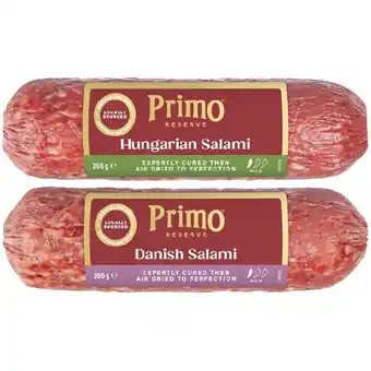 Woolworths Primo Reserve Salami Varieties 200g – From the Deli offer