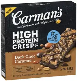 Coles Carman's Protein Crisp 250g offer