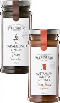 Coles Beerenberg Chutney or Relish 260g-300g offer