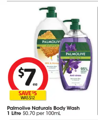 Coles Palmolive Naturals Body Wash offer