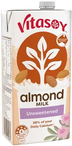 Coles Vitasoy Unsweetened Almond Milk 1 Litre offer