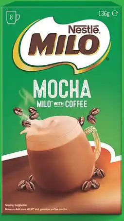 Coles Milo Mocha 8 Pack offer