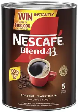 Coles Nescafé Blend 43 500g offer