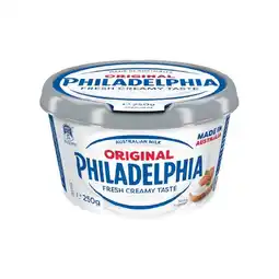 Woolworths Philadelphia Original Cream Cheese Spread Tub 250g offer