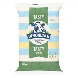 Woolworths Devondale Block or Grated Cheese 600-625g offer