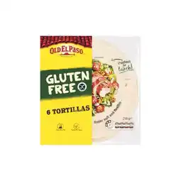 Woolworths Old El Paso Gluten Free Tortillas 216g Pk 6 offer