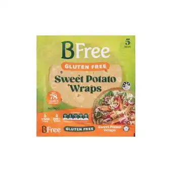 Woolworths BFree Sweet Potato Wraps 210g Pk 5 offer