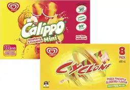 Coles Streets Calippo or Cyclone 8 Pack-10 Pack 575mL-688mL offer