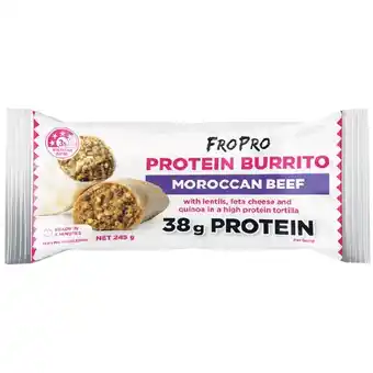 Woolworths FroPro Protein Burrito 245g offer