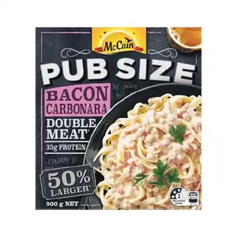 Woolworths McCain Pub Size Black Box Meals 480-500g offer