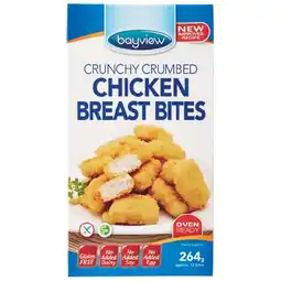 Woolworths Bayview Gluten Free Chicken Breast Bites 264g – From the Freezer offer