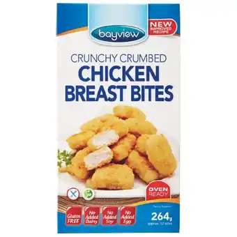 Woolworths Bayview Gluten Free Chicken Breast Bites 264g – From the Freezer offer