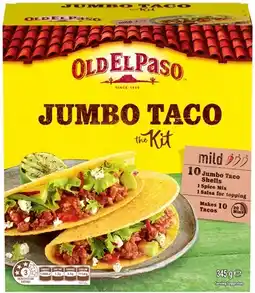 Coles Old El Paso Jumbo Taco Kit 345g offer