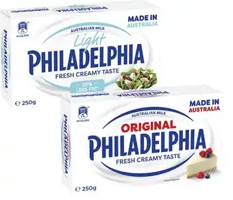 Coles Philadelphia Cream Cheese Block 250g offer