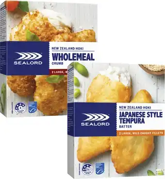 Coles Sealord Hoki Fillets 280g-300g offer