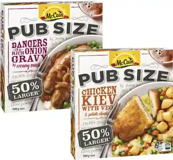 Coles McCain Pub Size Meal 480g-500g offer