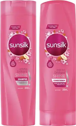 Coles Sunsilk Shampoo or Conditioner 350mL offer