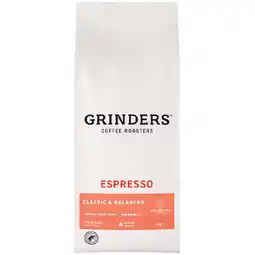 Woolworths Grinders Coffee Beans 1 kg offer